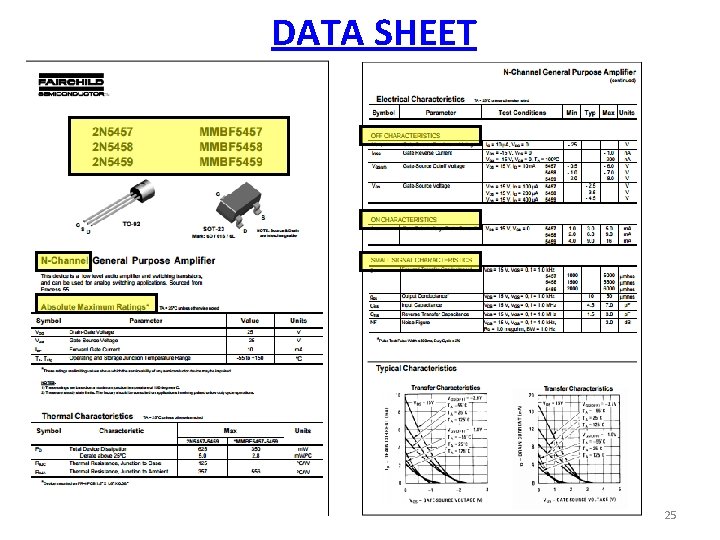 DATA SHEET 25 