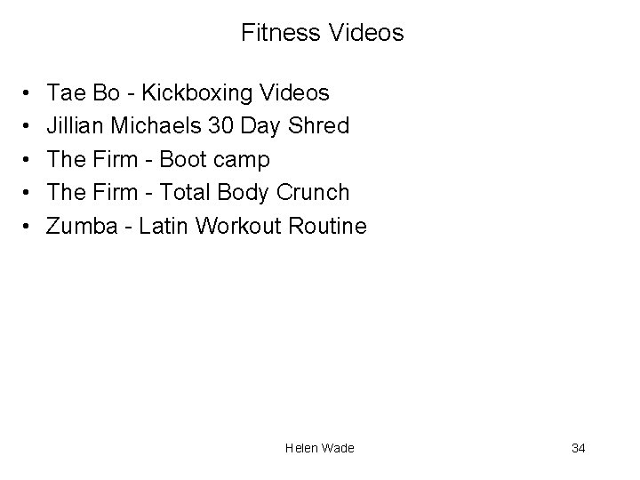 Fitness Videos • • • Tae Bo - Kickboxing Videos Jillian Michaels 30 Day