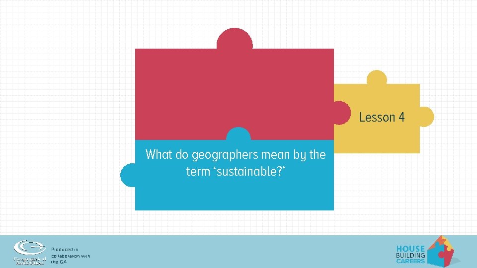 Lesson 4 What do geographers mean by the term ‘sustainable? ’ Produced in collaboration