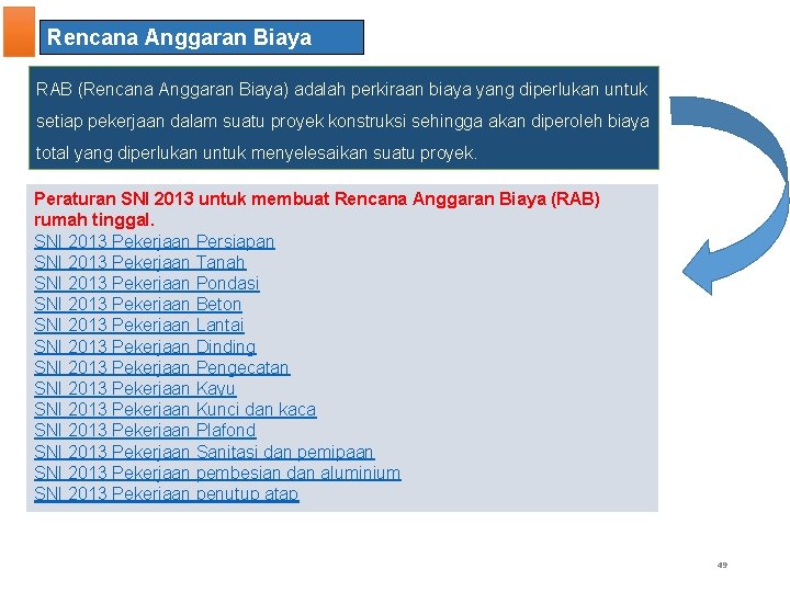 Rencana Anggaran Biaya RAB (Rencana Anggaran Biaya) adalah perkiraan biaya yang diperlukan untuk setiap