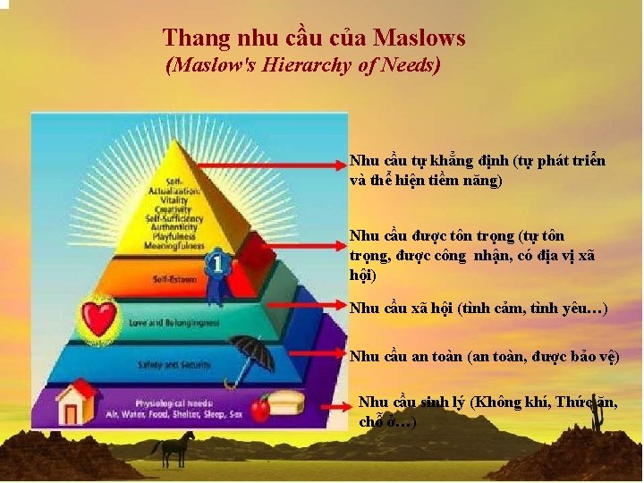 Thang nhu cầu của Maslows (Maslow's Hierarchy of Needs) Nhu cầu tự khẳng định