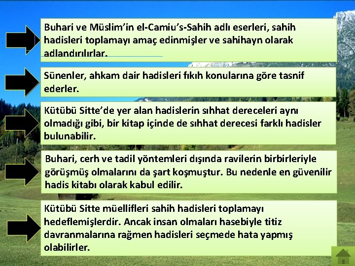 Buhari ve Müslim’in el-Camiu’s-Sahih adlı eserleri, sahih hadisleri toplamayı amaç edinmişler ve sahihayn olarak