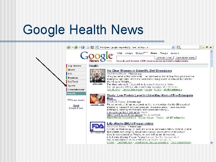 Google Health News 