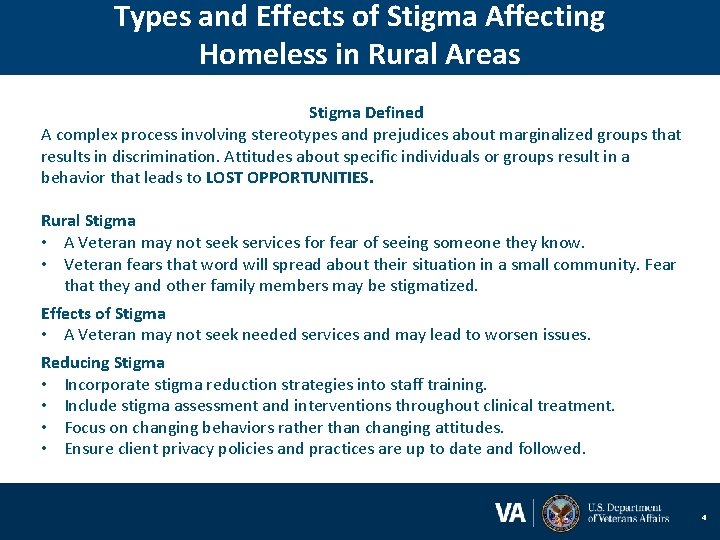 Types and Effects of Stigma Affecting Homeless in Rural Areas Stigma Defined A complex