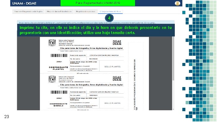 Pase Reglamentado UNAM 2019 4 Imprime tu cita, en ella se indica el día Pase Reglamentado UNAM 2019 4 Imprime tu cita, en ella se indica el día