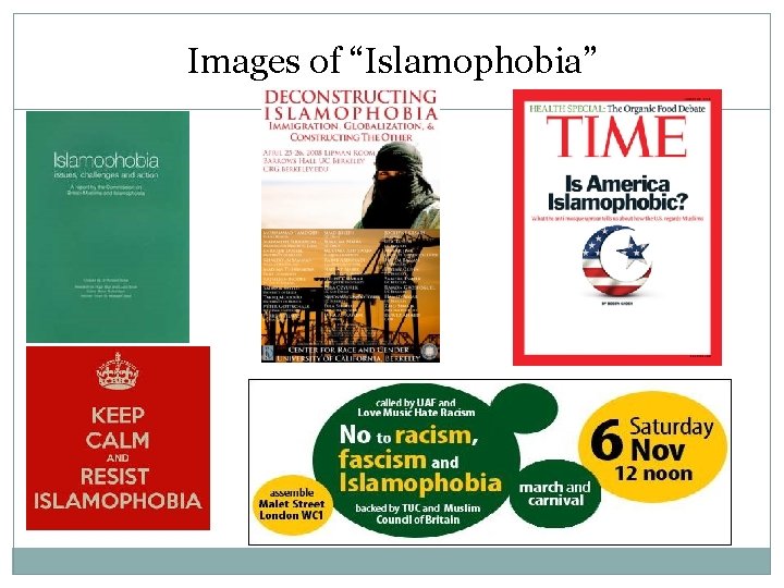 Images of “Islamophobia” 