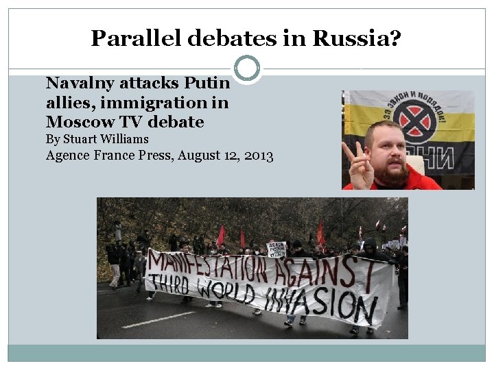Parallel debates in Russia? Navalny attacks Putin allies, immigration in Moscow TV debate By