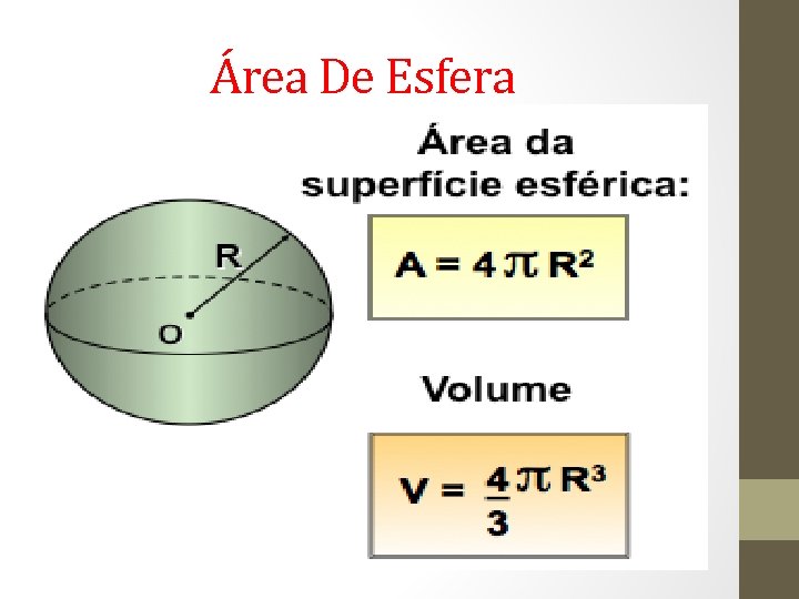 Área De Esfera 