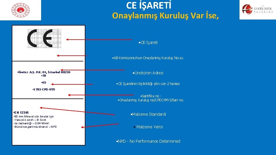 CE İŞARETİ Onaylanmış Kuruluş Var İse, • CE İşareti 1783 • AB Komisyonu’nun Onaylanmış CE İŞARETİ Onaylanmış Kuruluş Var İse, • CE İşareti 1783 • AB Komisyonu’nun Onaylanmış