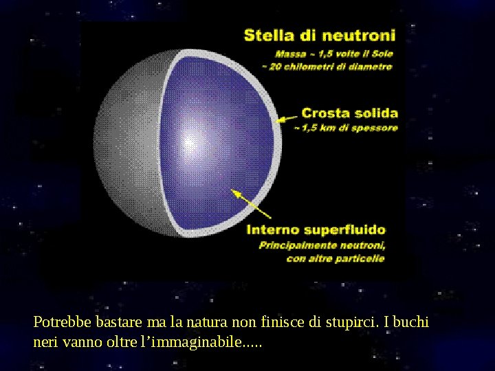 Potrebbe bastare ma la natura non finisce di stupirci. I buchi neri vanno oltre