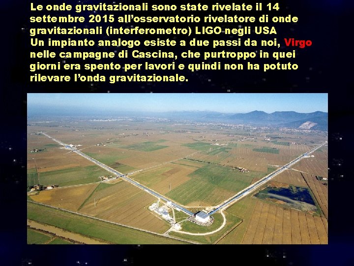 Le onde gravitazionali sono state rivelate il 14 settembre 2015 all’osservatorio rivelatore di onde