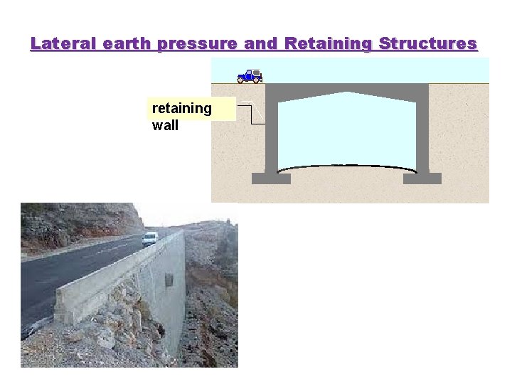 Lateral earth pressure and Retaining Structures retaining wall 