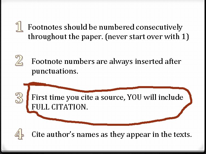 1 Footnotes should be numbered consecutively throughout the paper. (never start over with 1) 1 Footnotes should be numbered consecutively throughout the paper. (never start over with 1)