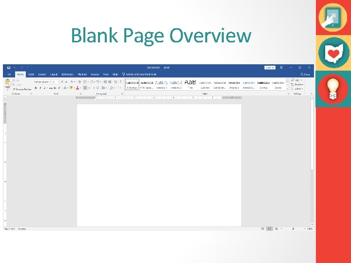 Blank Page Overview 