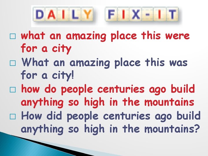 � � what an amazing place this were for a city What an amazing