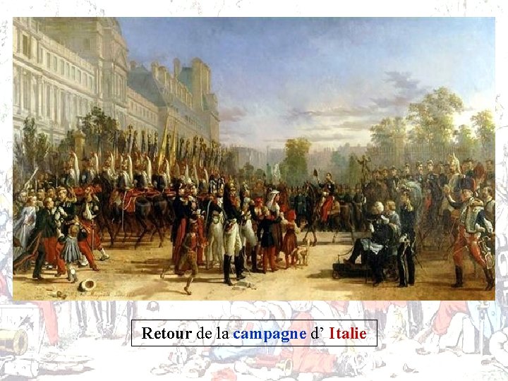 Retour de la campagne d’ Italie 