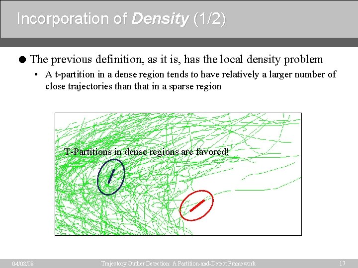 Incorporation of Density (1/2) = The previous definition, as it is, has the local