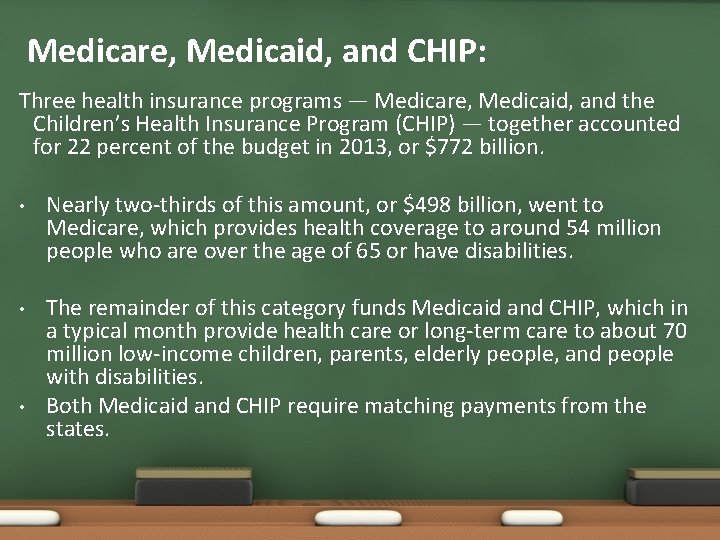 Medicare, Medicaid, and CHIP: Three health insurance programs — Medicare, Medicaid, and the Children’s