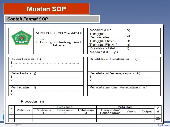 Muatan SOP Contoh Format SOP 28 