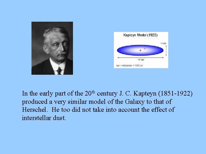 In the early part of the 20 th century J. C. Kapteyn (1851 -1922) In the early part of the 20 th century J. C. Kapteyn (1851 -1922)