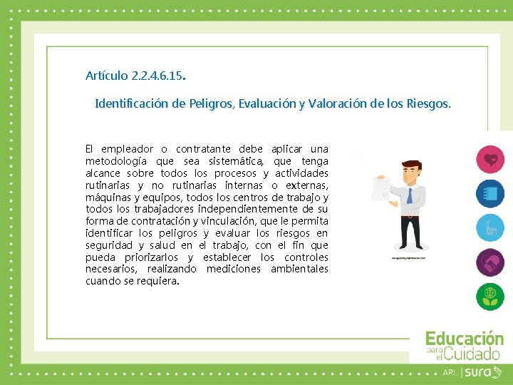 Artículo 2. 2. 4. 6. 15. Identificación de Peligros, Evaluación y Valoración de los