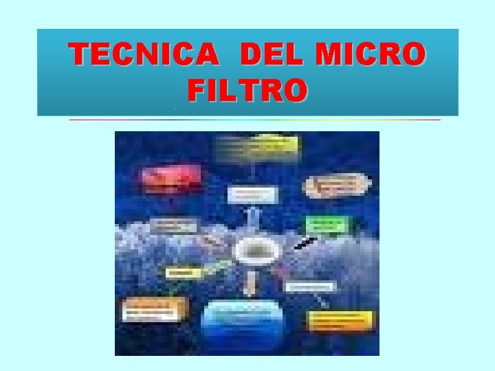 TECNICA DEL MICRO FILTRO 