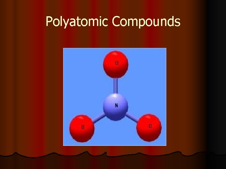 Polyatomic Compounds 