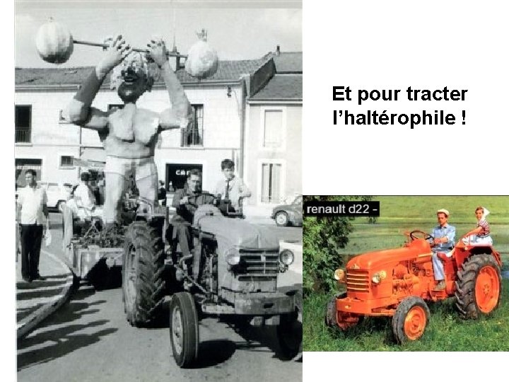 Et pour tracter l’haltérophile ! 