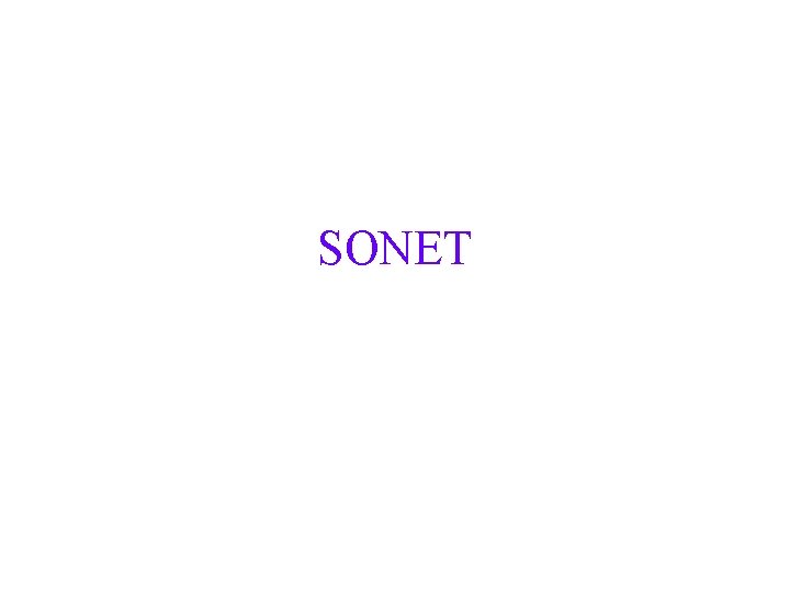 SONET 