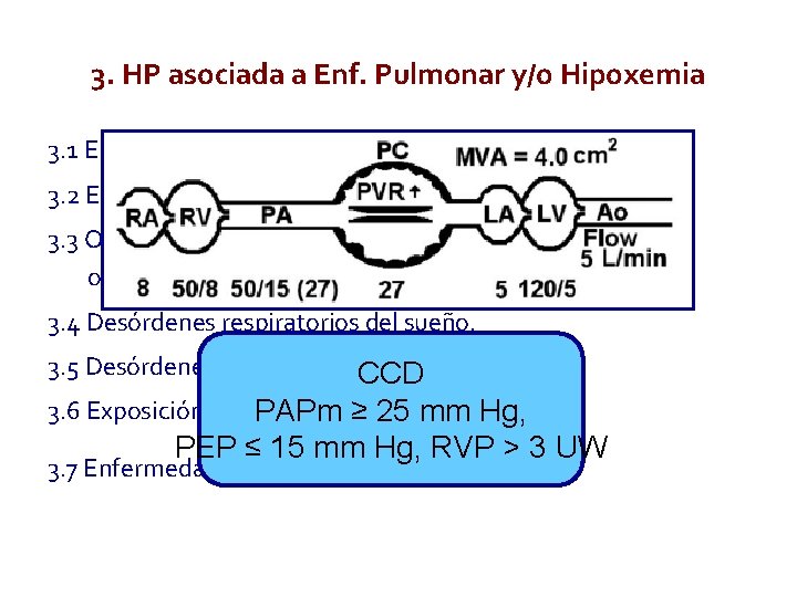 3. HP asociada a Enf. Pulmonar y/o Hipoxemia 3. 1 Enfermedad pulmonar obstructiva crónica. 3. HP asociada a Enf. Pulmonar y/o Hipoxemia 3. 1 Enfermedad pulmonar obstructiva crónica.