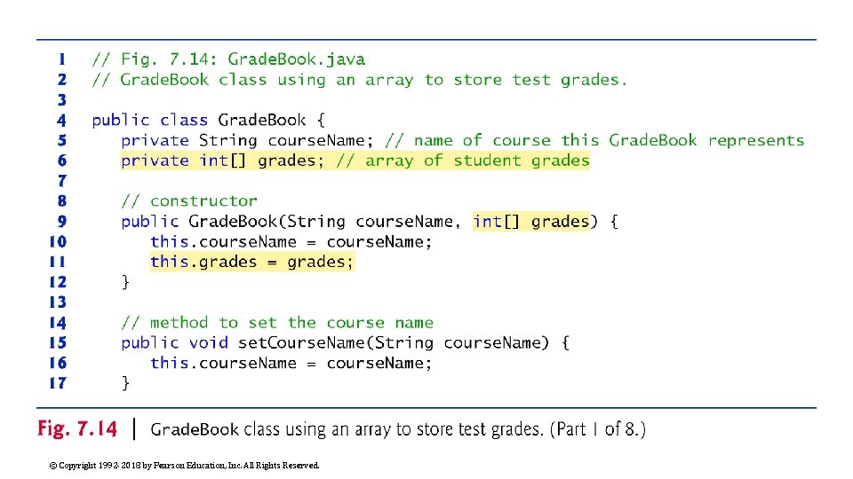 © Copyright 1992 -2018 by Pearson Education, Inc. All Rights Reserved. 