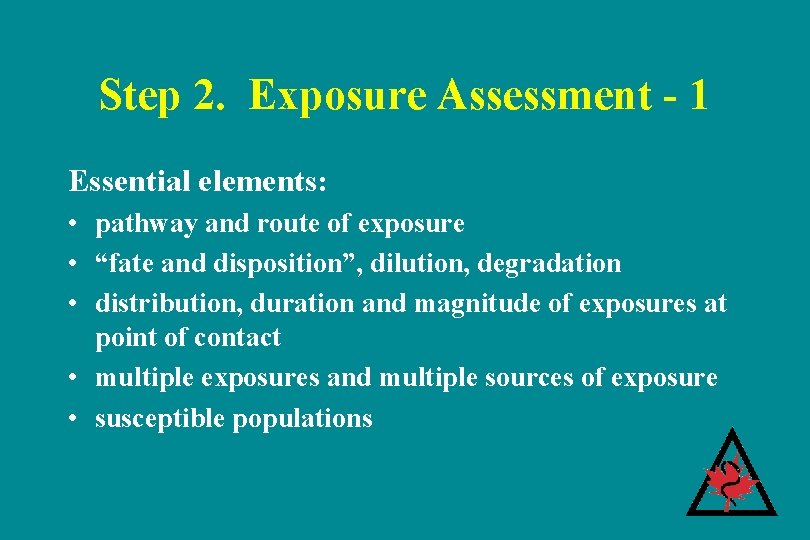 Risk Assessment A Conceptual Introduction Tee L Guidotti