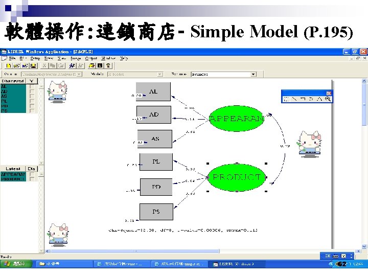 軟體操作: 連鎖商店- Simple Model (P. 195) 62 