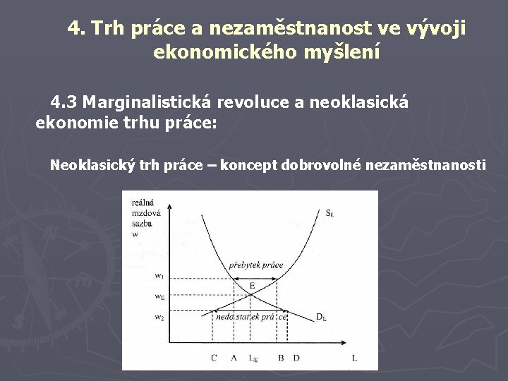 4. Trh práce a nezaměstnanost ve vývoji ekonomického myšlení 4. 3 Marginalistická revoluce a