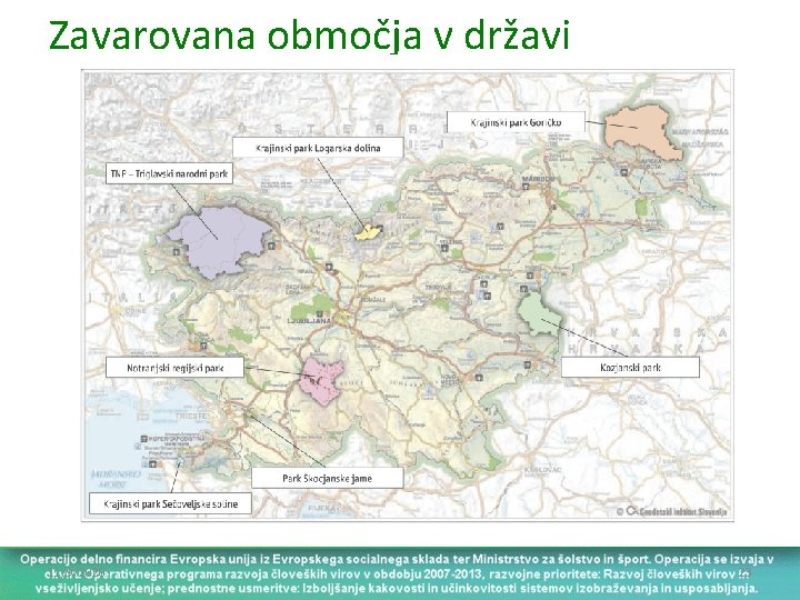 Zavarovana območja v državi 11/9/2020 23 