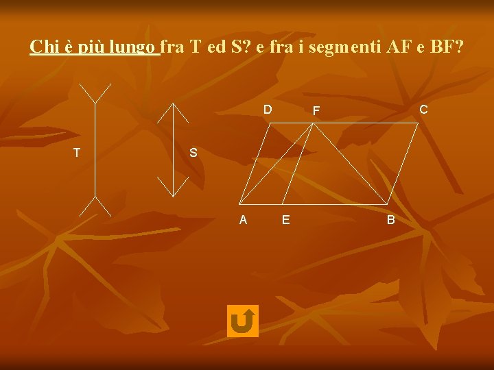 Chi è più lungo fra T ed S? e fra i segmenti AF e