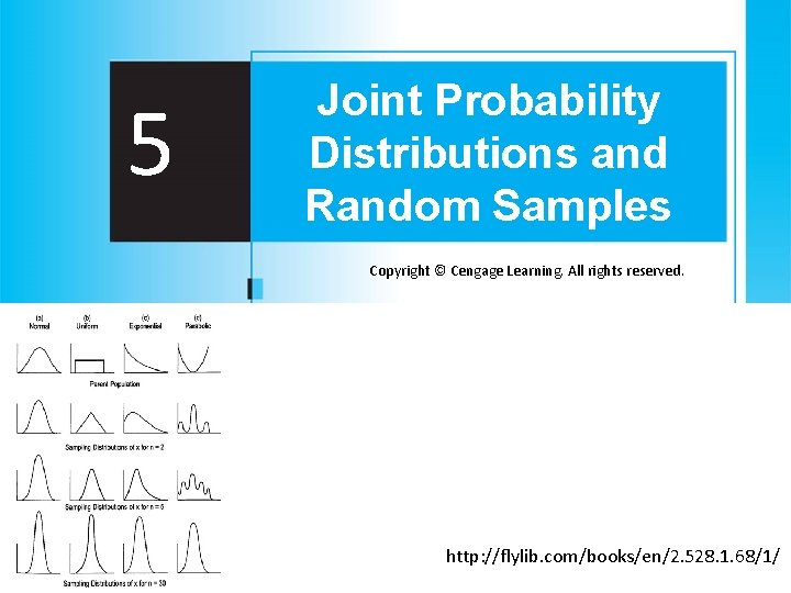 5 Joint Probability Distributions and Random Samples Copyright © Cengage Learning. All rights reserved.