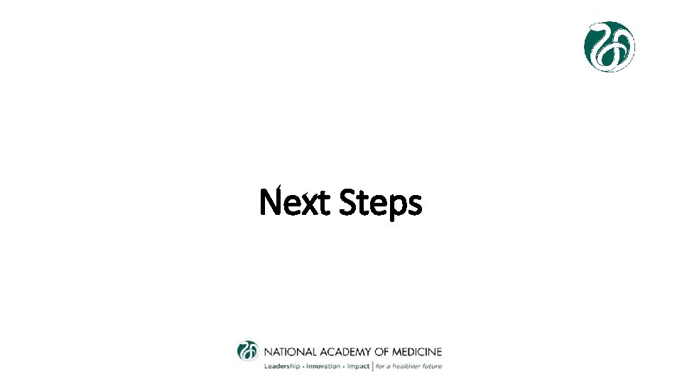 Next Steps 