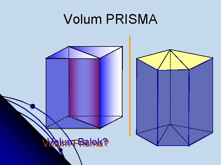Volum PRISMA Volum. Prisma? Balok? Volum 