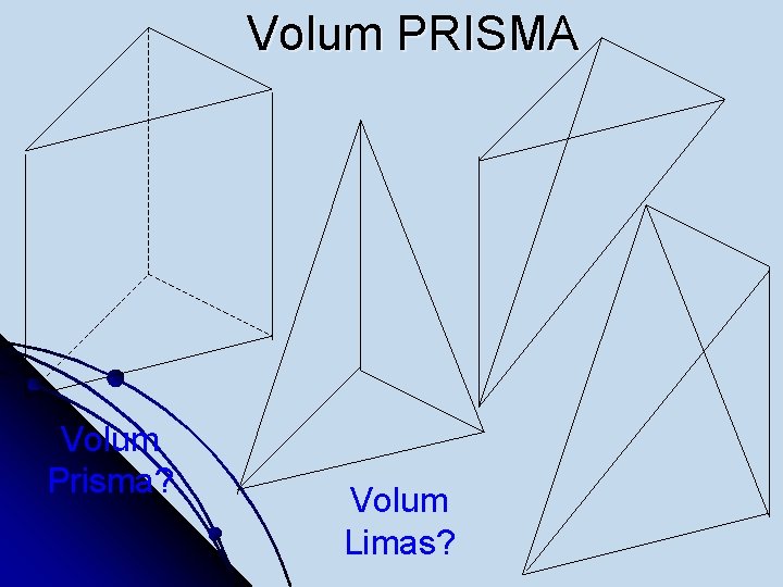 Volum PRISMA Volum Prisma? Volum Limas? 