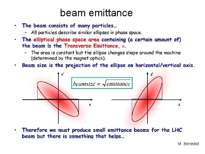 beam emittance M. Benedikt 