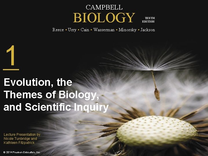 CAMPBELL BIOLOGY TENTH EDITION Reece • Urry • Cain • Wasserman • Minorsky •