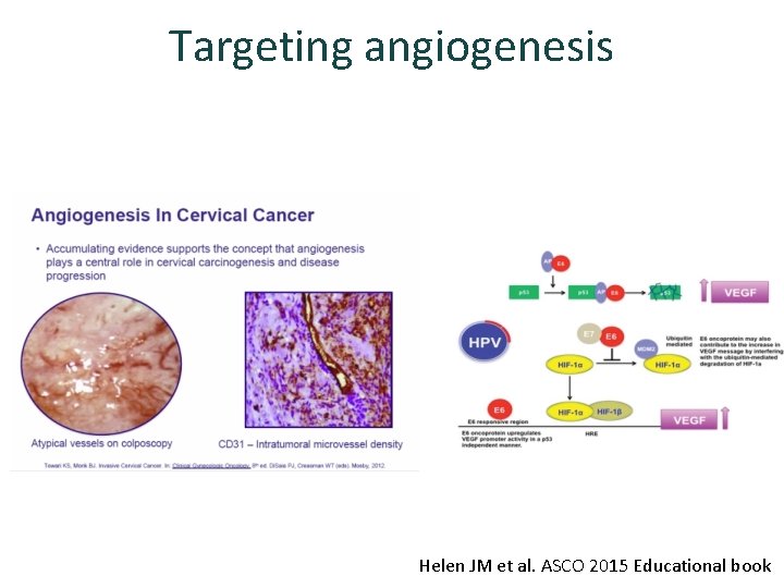 Targeting angiogenesis Helen JM et al. ASCO 2015 Educational book 