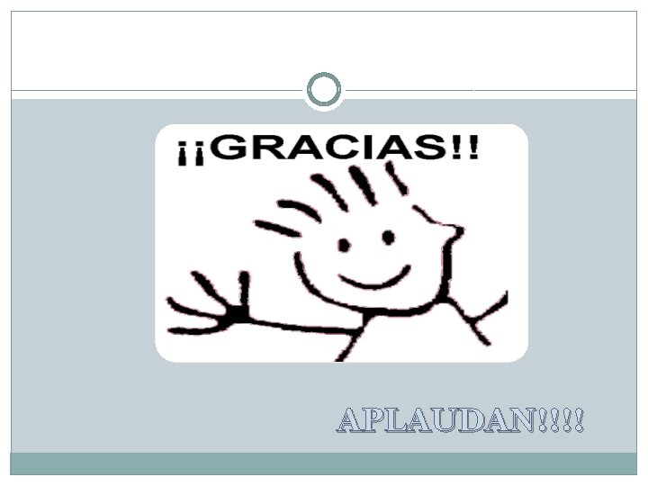 APLAUDAN!!!! 