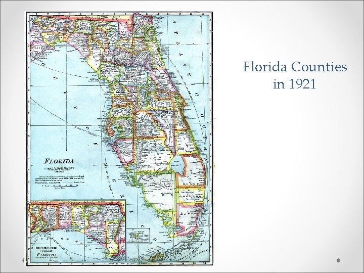 Florida Counties in 1921 