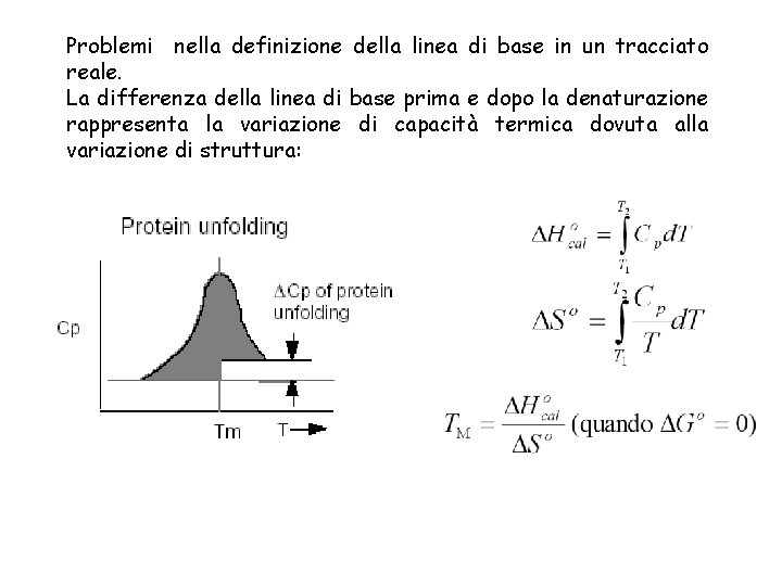 Problemi nella definizione della linea di base in un tracciato reale. La differenza della