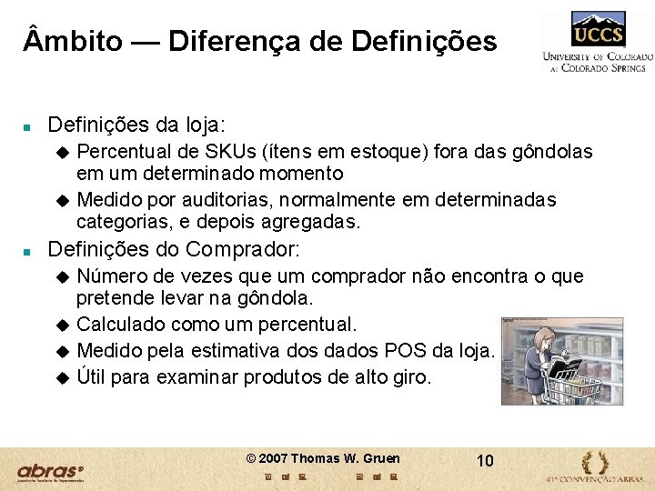 mbito — Diferença de Definições n Definições da loja: Percentual de SKUs (ítens mbito — Diferença de Definições n Definições da loja: Percentual de SKUs (ítens