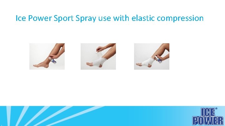 Ice Power Sport Spray use with elastic compression 
