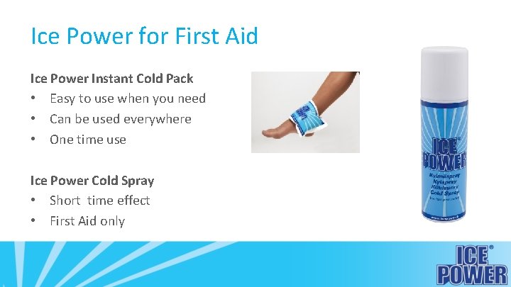 Ice Power for First Aid Ice Power Instant Cold Pack • Easy to use