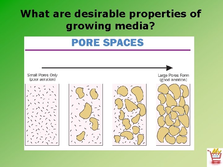 What are desirable properties of growing media? 